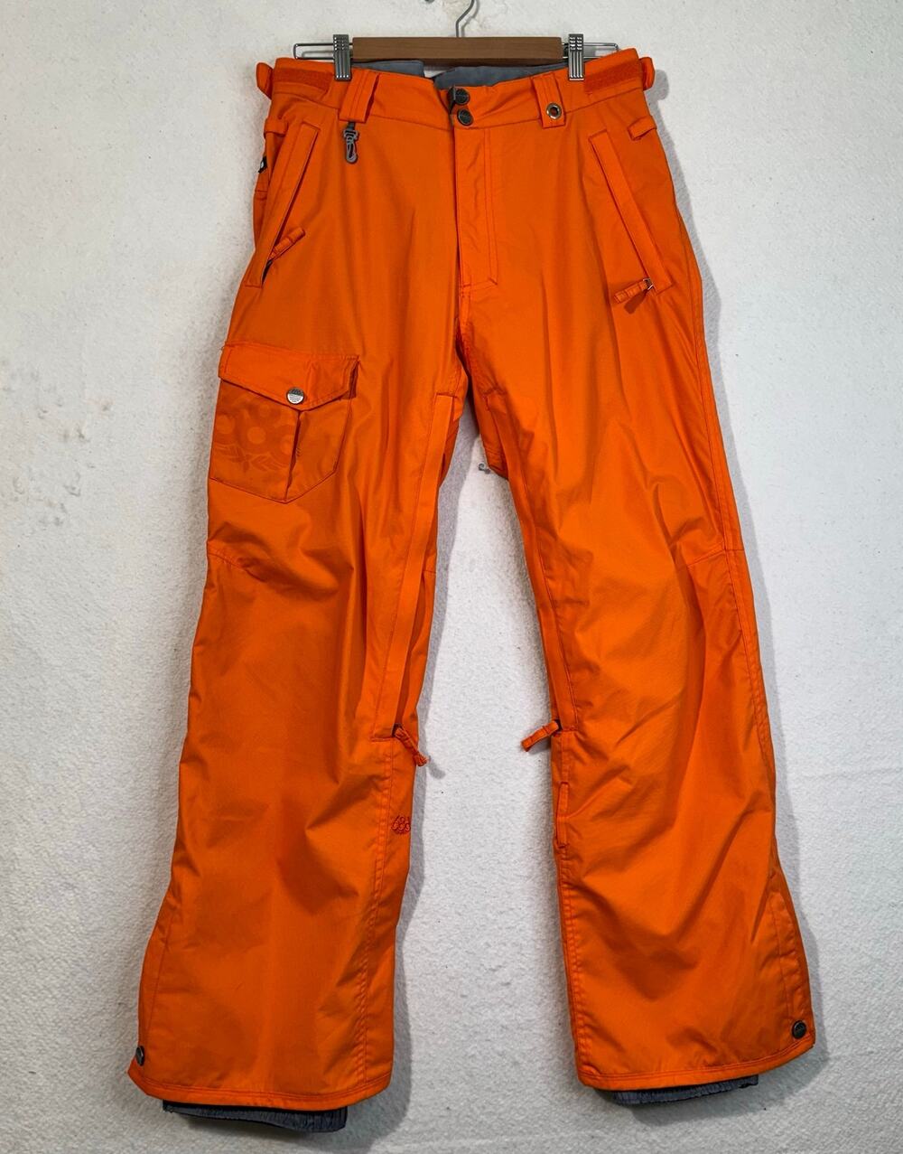 686 Mannual Nano Orange Snowboarding Pants InfiDry Waterproof 8K MM Men's Medium
